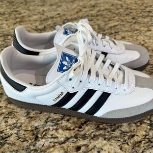 Adidas Samba White and Black Men's Shoes